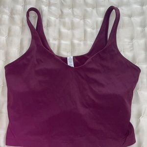 Lululemon crop top maroon
